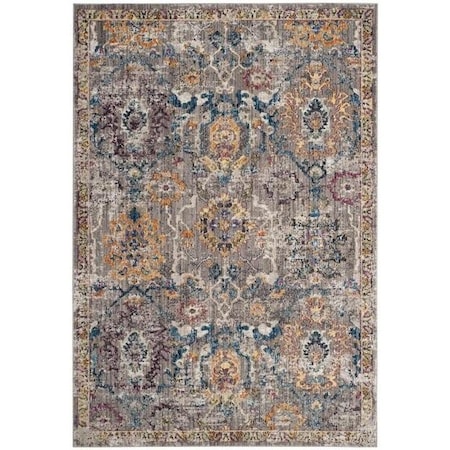 Safavieh 2 ft. 3 in. x 12 ft. Bristol Power Loomed Area RugGrey & Blue BTL347A-212